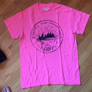 Screen Printed “Not all Who Wander are Lost” Shirt